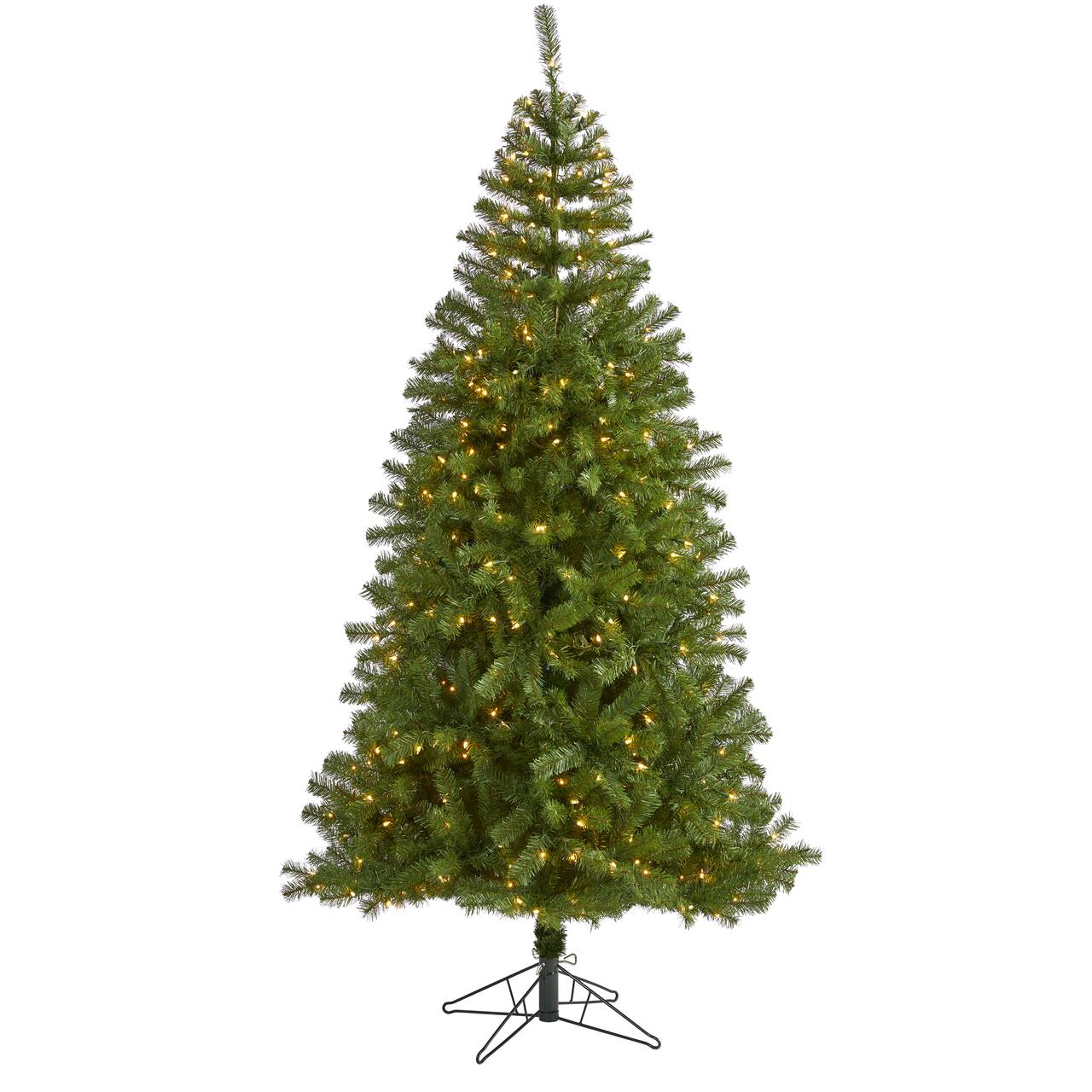 7ft. Pre-Lit Springfield Artificial Christmas Tree, Clear LED Lights